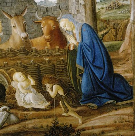 Sandro Botticelli 1445 1510 The Nativity Detail Columbia
