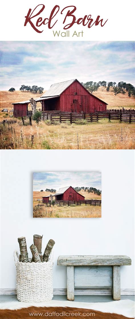 What A Gorgeous Red Barn Photo I Want This For My Kitchen Walls
