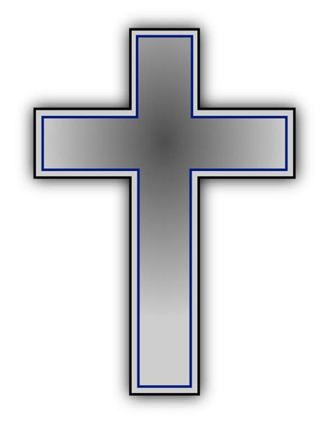 Christian Cross Clip Art Silver Cross Png Png Download 625800