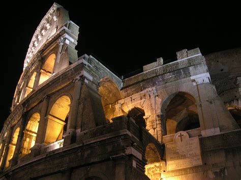 Filecolosseum At Night Wikimedia Commons