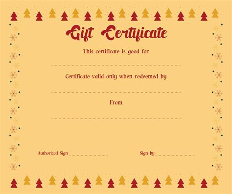 Best Printable Christmas Gift Certificate Template Pdf For Free At Printablee