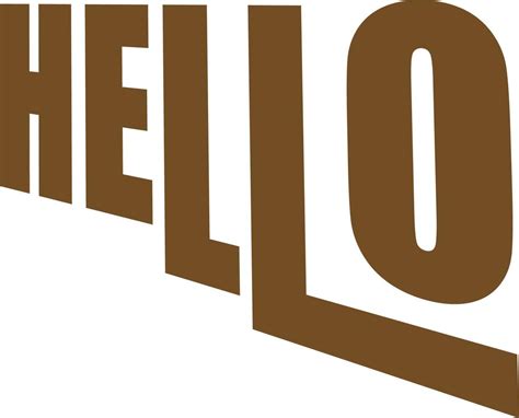 Hello Typography Design 15362802 Vector Art At Vecteezy