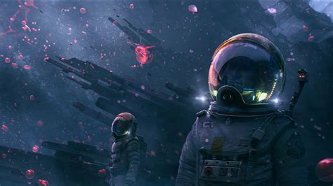 1450x550 Two Astronaut In Unknown Planet 1450x550 Resolution Wallpaper