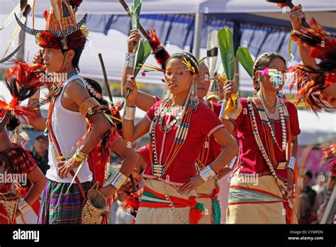 Nocte Warrior Tribes With Traditional Wear Performing Dance At