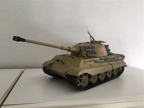 TAMIYA SCALE King Tiger Rc Battle Tank Full Option Kit Dmd Unit