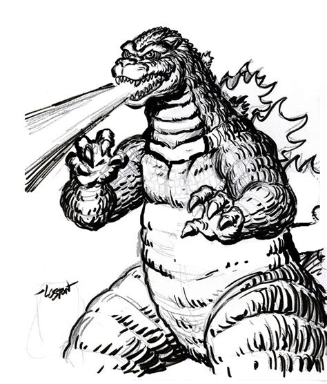 Dibujos De Godzilla Para Colorear Imprimir Monstruo Gratis Porn Sex