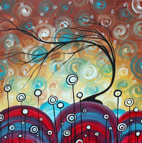 Abstract Art Original Landscape Painting Everlasting By
