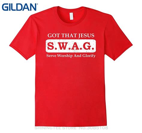 gildan t shirts man clothing free shipping christian religious faith t shirt got that jesus swag