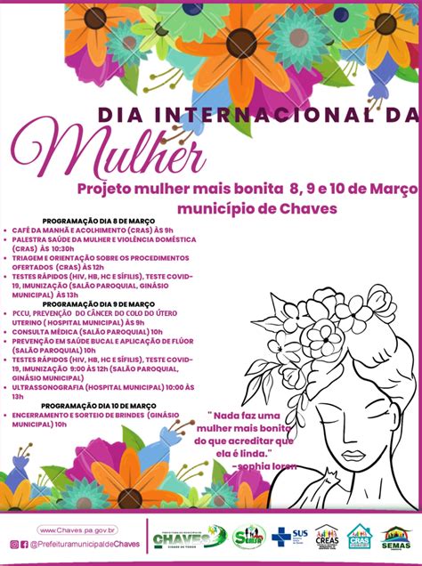 Prefeitura de Chaves promove ação para comemorar o dia internacional da mulher Prefeitura