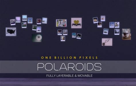 One Billion Pixels Polaroids And Torn Walls • Sims 4 Downloads