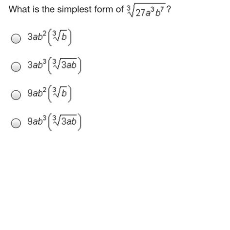 The verb form of 'automation' is 'automate' in english. What is the simplest form of ^3 square root 27a^3b^7 ...