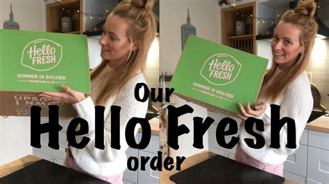Hello Fresh Order Unboxing Our Hello Fresh Delivery Hello Fresh