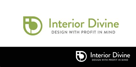 Modern Elegant Business Logo Design For Interior Divine Design With