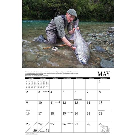 Trout Salmon And Steelhead Flyfishing Calendar 2021 Fishing Calendar