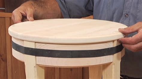 How To Make A Round Stool Diy Round Bar Stool Woodworking Video