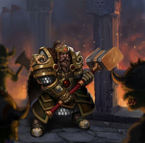 m Dwarf Paladin Plate Armor WarHammer | Fantasy dwarf, Dwarf paladin, Dwarf fighter