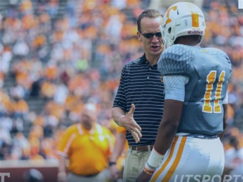 Peyton Manning Extending A Handshake To Qb Joshua Dobbs Tennessee