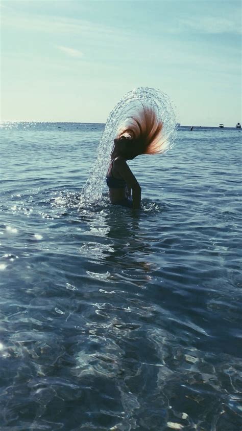 Forever Pretending To Be A Mermaid With The Water Hair Flip