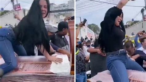 Video Indignación En Redes Sociales Por Funeral En El Que Mujer Bailó Reggaetón Sobre El Ataúd