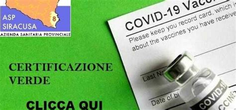 The covid green pass — a digital or paper certificate that contains proof of vaccination or of immunity — is scheduled to come into effect next month. Covid Sicilia, certificazione verde o "Green Pass": l'Asp ...