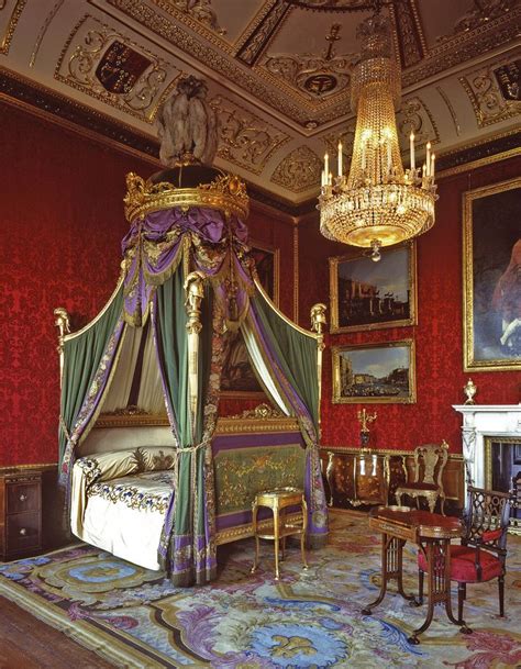 Phillip Elizabeth The Queen At Windsor Castle Palace Interior