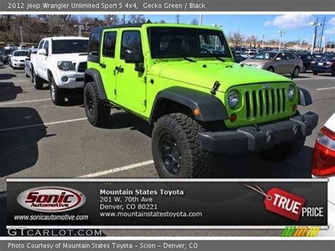2012 wrangler unlimited call of duty: Gecko Green - 2012 Jeep Wrangler Unlimited Sport S 4x4 ...