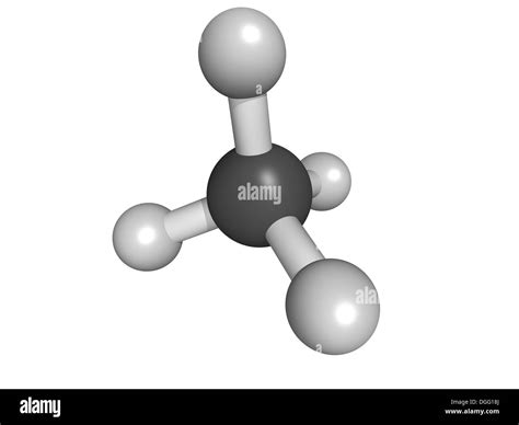 Methane Ch4 Gas Molecule Molecular Model Methane Is The Main