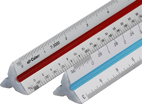 12 Architect Scale Ruler Imperial Solid Aluminum Body
