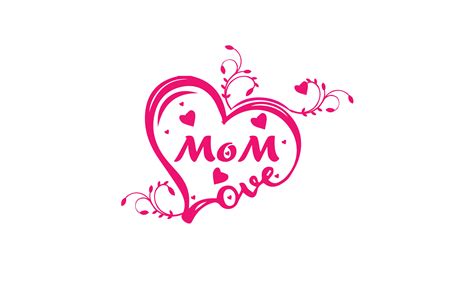 Pink Heart Mom Logo Graphic By St Creative Fabrica