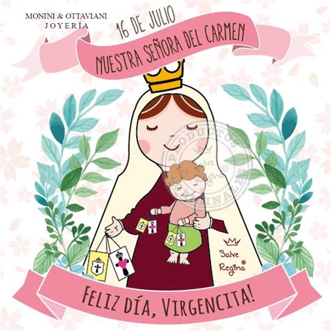 Según la tradición carmelita, el 16 de julio de 1251, la imagen de la virgen del carmen se le había aparecido, a san simón stock, superior general de la orden, entregándole el escapulario, principal signo del culto mariano carmelita, prometiendo librar del castigo eterno a los que lo llevasen. Pin en Recuerdos 1 comunión