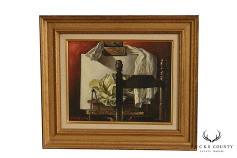 Robert White Still Life Framed Oil Painting Bucks County Estate Traders