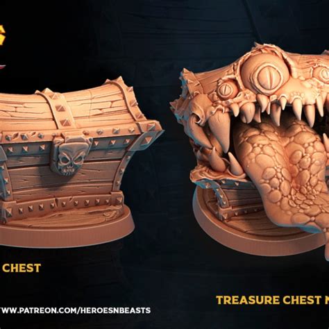3d Printable Mimics Chest Version By Heroes And Beasts