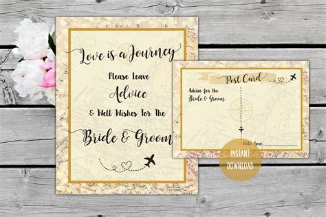 Printable Advice For The Bride And Groom Sign Well Wishes Etsy Uk