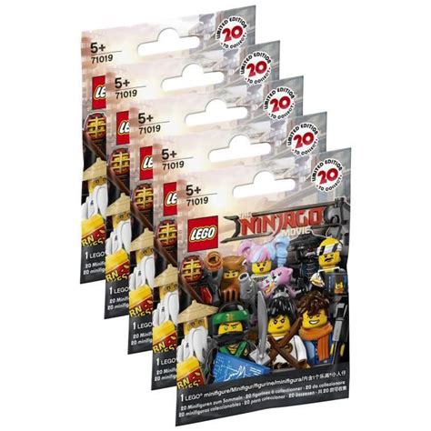 Lego® Minifigures Ninjago Movie 71019 Lot De 5 Sachets Ninjago