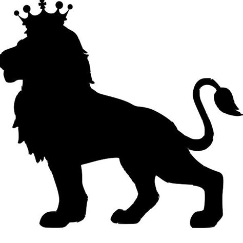 Crowned Lion Stencil Re Usable 8 X 75 Inch Etsy