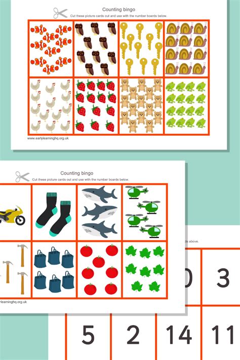 Countingo Bingo Teaching Resources Primary Bingo Picture Cards