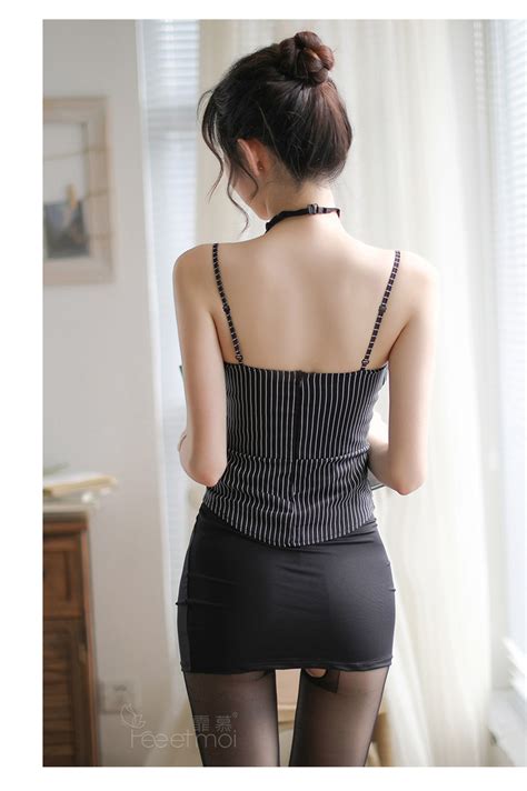 Japanese Sexy Secretary Uniform Suit Lingerie Top Mini Skirt Women Set