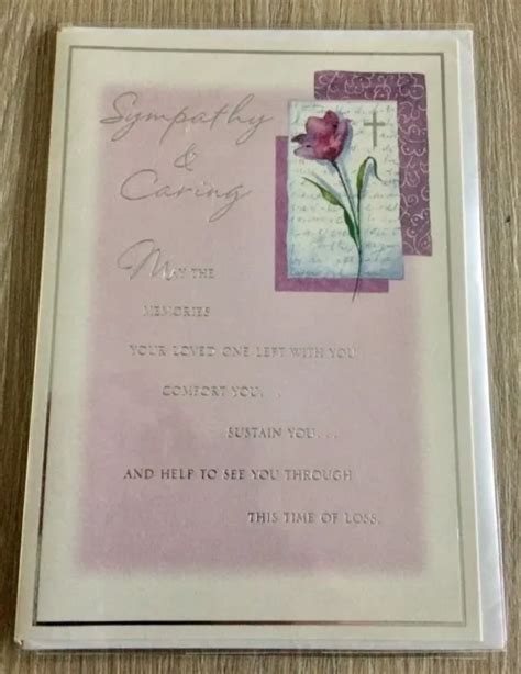SYMPATHY CARD BEREAVEMENT Condolence Mourning Thinking Of You New By
