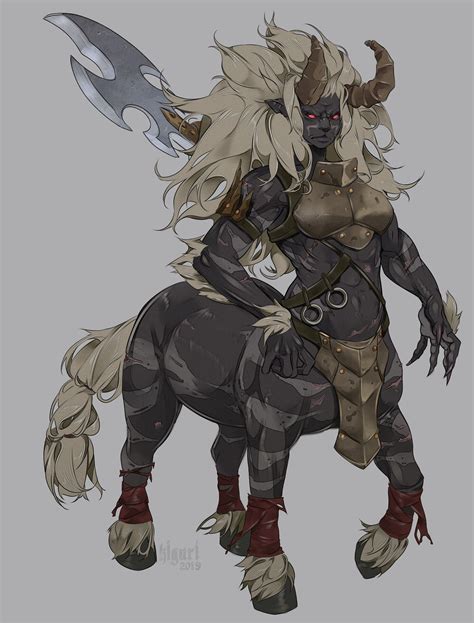 Female Lynel By Victoria Yurkovets Fantasy Character Design
