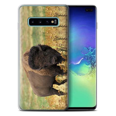 Stuff4 Gel Tpu Casecover For Samsung Galaxy S10 Plusbisonnorth