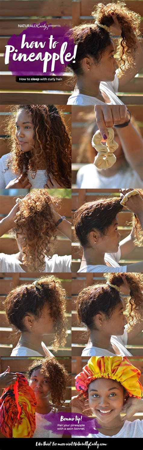 You can also use the same technique when curling your hair extensions. The Pineapple Method for Natural Hair | Tutorial ...
