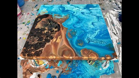 By being super concentrated on the painting itself, physical pain disappears. Acrylic Pour Painting: Double Flip Cup Summer Days - YouTube