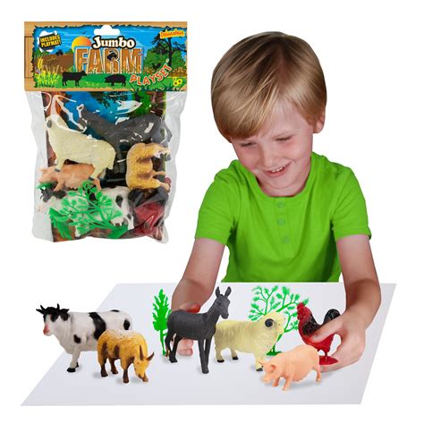 Jumbo Playset Farm Animals From Deluxebase Large Animal Figures Toy