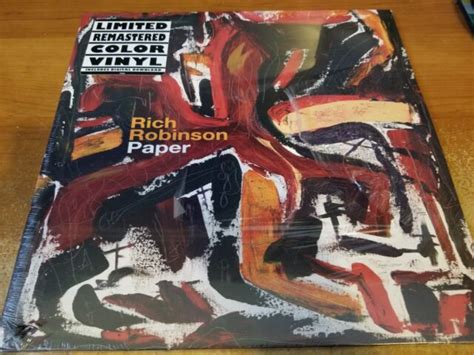 Rich Robinson Paper 12 Limited Ed Remastered Color Vinyl W Digital