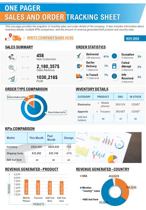 One Pager Architect Sales Sheet Design Presentation R