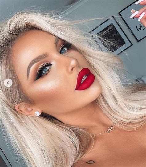 Pin By Alice On Makeup Red Lips Makeup Look Red