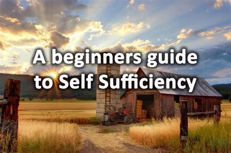 A Beginners Guide To Self Sufficiency And Its Benefits Self Sufficient