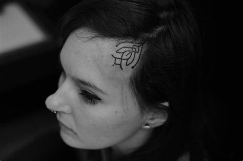 Forehead Tattoo By Jean Philippe Burton Tattoomagz › Tattoo Designs