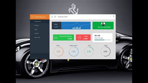 C Modern Flat Ui Dashboard Windows Form Visual Studio Design Bunifu