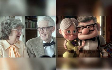 Real couple having hot, connected sex. This recreation of Disney's Up by an old couple is a real ...